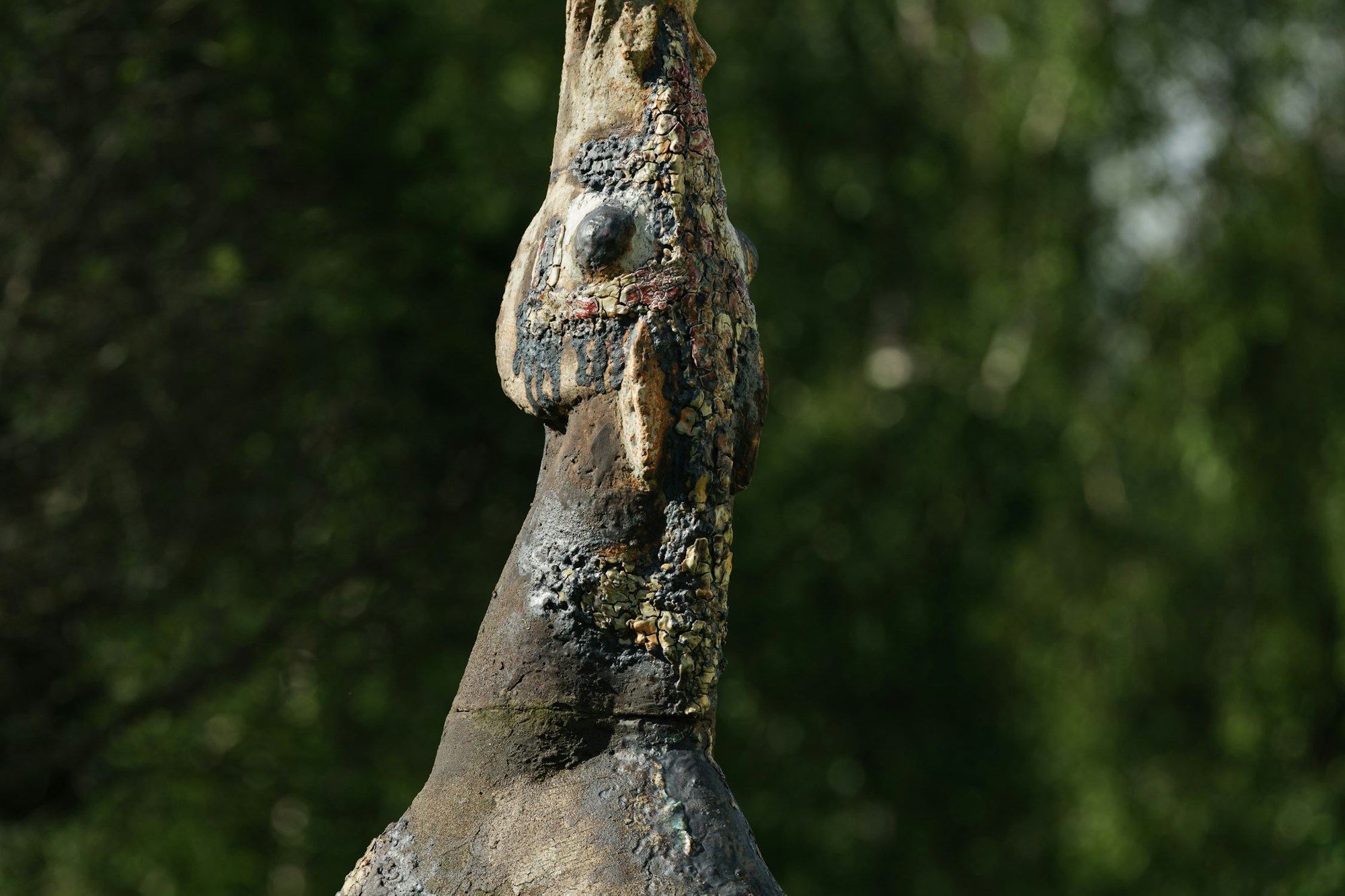 Sculpture, detail, horse