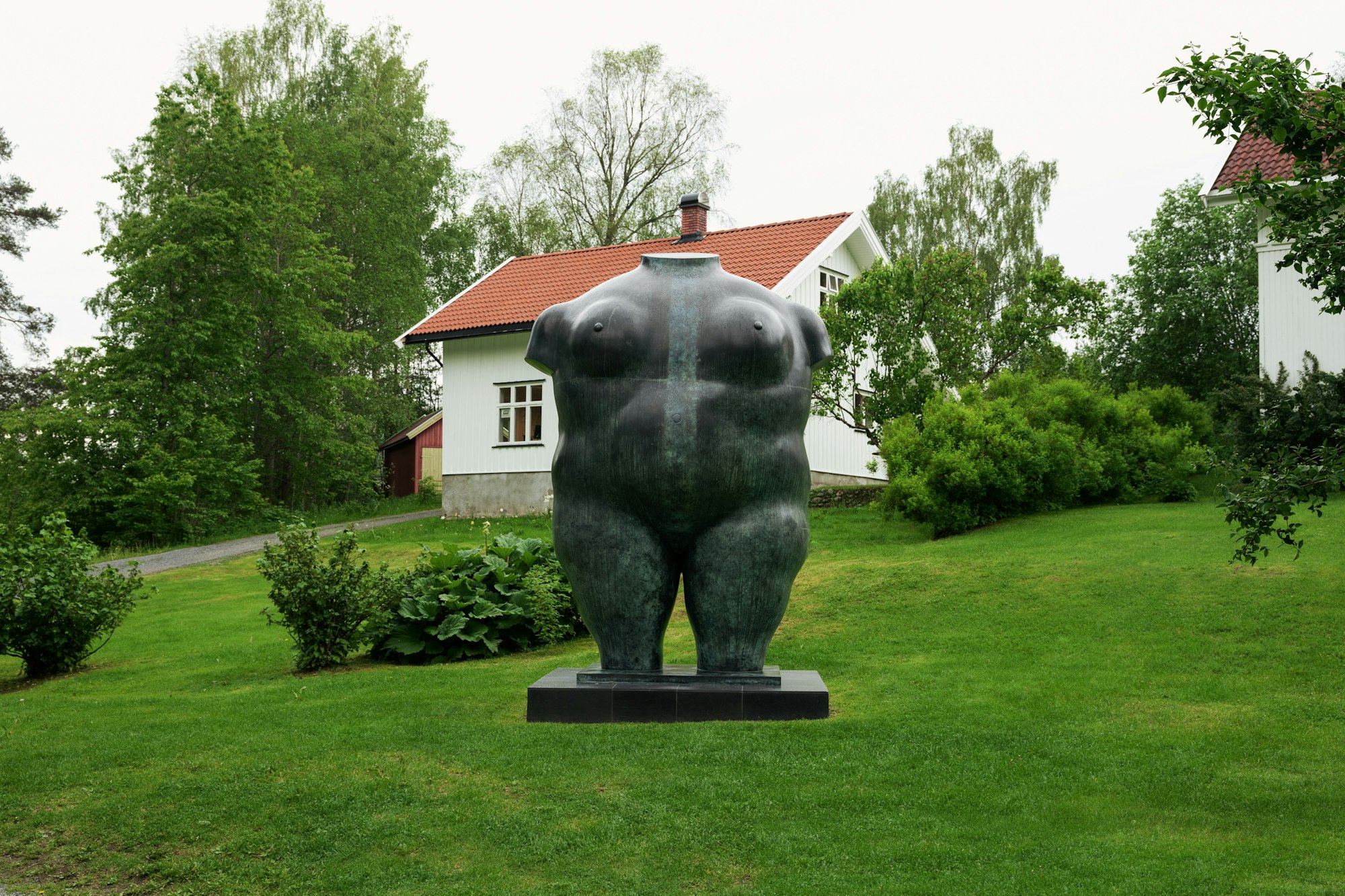 Sculpture. Female torso, bronze